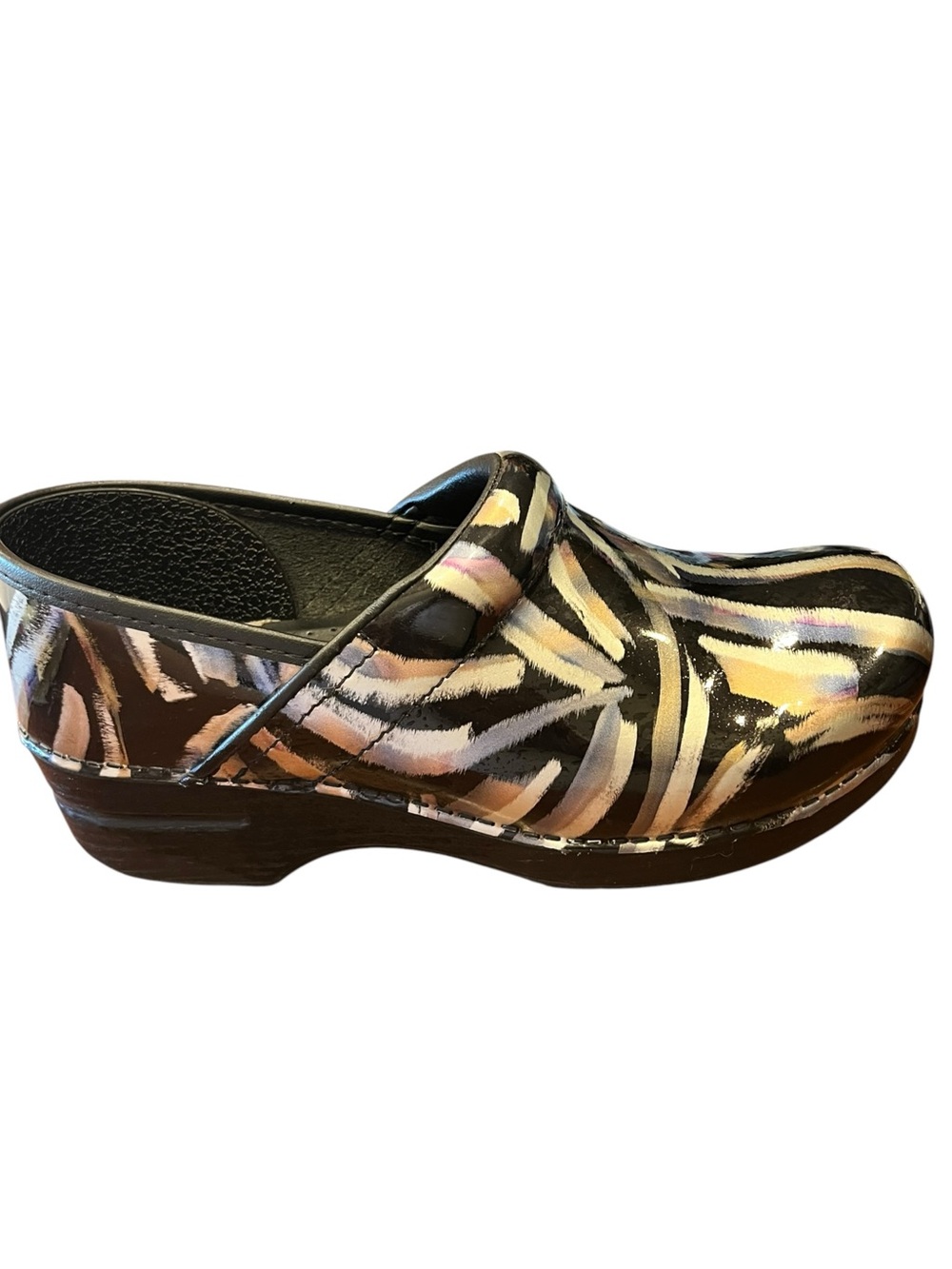 DANSKO Professional Brush Patent Metallic Clogs
